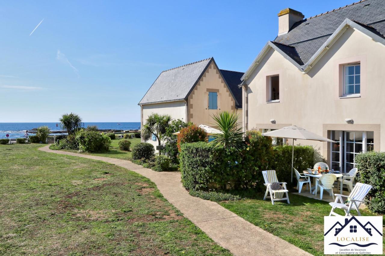 LocaLise au Guilvinec - A15 - Vue sur la mer la piscine et le jardin - Tout à pied, plages, port, centre, commerces, marché - Wifi inclus - Animaux bienvenus - Linge de lit inclus Extérieur photo